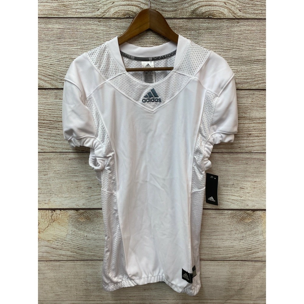 Adidas Techfit Football Shirt Mens Medium White Football Compression New $80